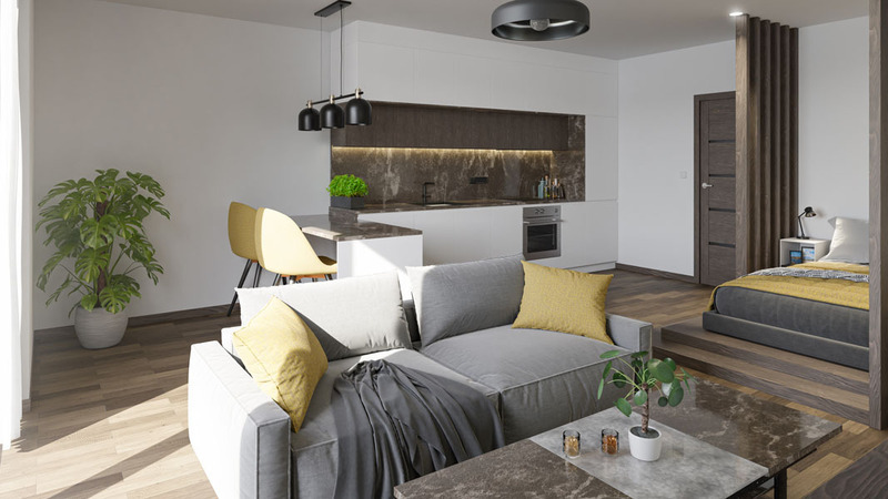 Exkluzivní byt 1+kk s chytrou domácností a fotovoltaikou v projektu Modřínová - Třebíč