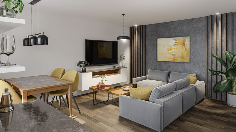 Luxusní byt 3+kk s chytrou domácností a fotovoltaikou v exkluzivním projektu Modřínová - Třebíč